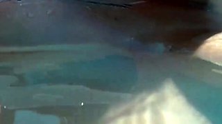 Skinny Dipping and Teasing in the Garden Pool - Amateur Teen