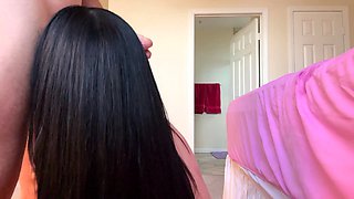 Beautiful Young Brunette Does Anything For Cum