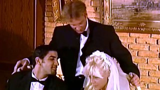 Skinny blondie gets fucked outdoors