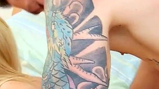 Sexy blonde teen Victoria Summers gets fucked by her step sister's friend