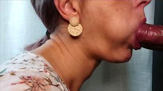 Arrow & Petra Close Up Glory Hole Blowjob - Big Cock Cum Swallow Deep Throat