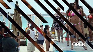 Lustful busty amateur babe flashing and public anal fucking