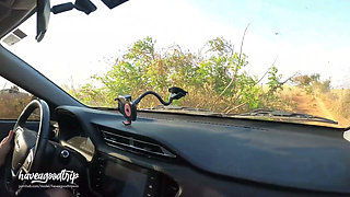Roadside Ride! Dreadhot Gives a Filthy Blowjob on a Desert Dirt Road