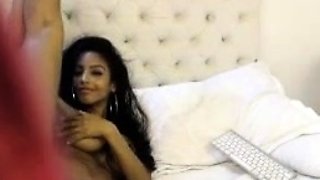 Stranded blonde amateur sucking cock and getting fingered