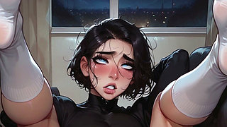 Hentai Pale Femboy Takes Huge White Cock and BBC on the Same Day