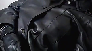 Smoking Leather JOI. Powerful Vibrator and Intense Orgasm Chair Fall