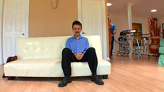 Husband watches his wife getting fucked by a stranger