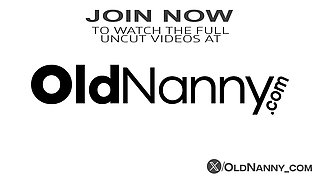 OldNanny - Old Mature Granny In Green Latex Toys Her Pussy