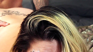 Virgin Goth Stepsis Needs Anal Training so Stepbro Helps Her