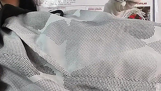 A Nurse Caught Him Jerking off-and Gave Him a Titty-job Until He Came in Her Mouth