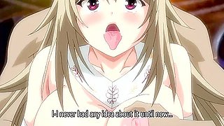 The princesses have their big breasts fondled and creampied by the queen at a thanksgiving event.