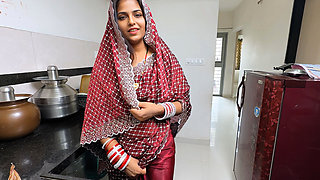 The Tender, New Bride Was Making Pudding in the Kitchen While Her Husband's Brother-in-law Secretly Started Fucking Her From Behind