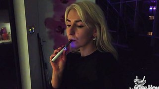 Adora's tiny titties bounce as Miss Pussycat finger-bangs her on the bed