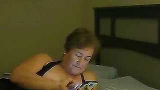 GILF Sassyval Caught Masturbating on Camera!