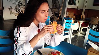 Beauty small tit amateur teen masturbating her shaved pussy