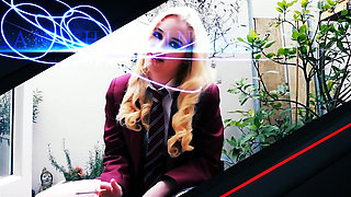 College Student Fucks Both Her Professors