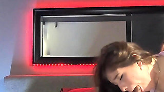 Innocent Big Booty Brunette Takes Creampie