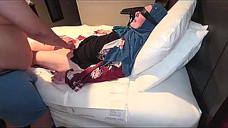 Hijabi Cripple Stripped Gagged and Flogged