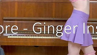 My18teens - a Stunning Redhead Girl Fingers Her Pussy in a Music Class