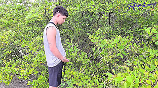 Beach Threesome Sex - Blonde Latina MILF with Big Tits Fucks Boyfriend and His Friend Outdoor