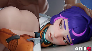 Juno Overwatch 3D - Double Penetration Tight Asshole Gangbang Gone Wrong Hardcore Animation