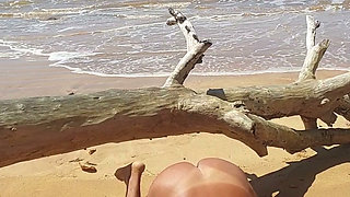 Ladysilva my hot ass tanned on the beach