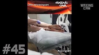 Hot Male Waxing with Cumshot by Sexy Nurse in HD - Real CFNM Handjob