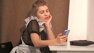 Step-stepdaddy Punishes Step-stepdaughter