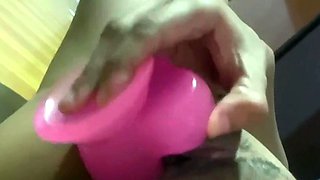 Latina girl masturbates because she is home alone