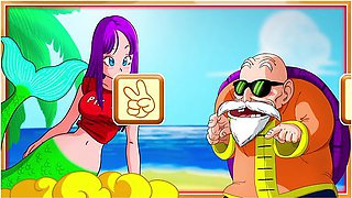 Kame Paradise #1: Master Roshi Fucks The Big Tits Of A Beautiful Mermaid