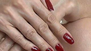 Showing off Beautiful Red Fingernails and Masturbating Inside Your Trousers, Part 2 - Lady Victoria Valente