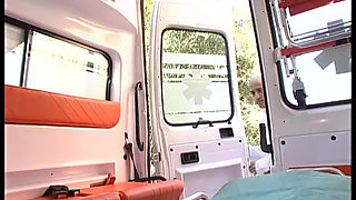 Sexy doctor hard fucked in an ambulance