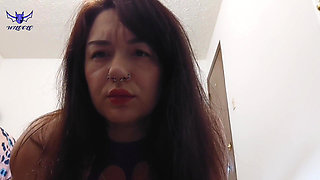 MILF Getting Fat Hairy Big Labia Pussy Fucked by Wildolos Fuck Machine