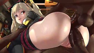 Anal Creampie Cowgirl Riding 3D Hentai Animation