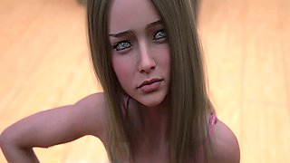 Animated anime love with Misskitty2k in her sensual hooter-sling outfit