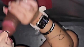 Married Fucking Stranger in Gloryhole in Front of Cuckold!