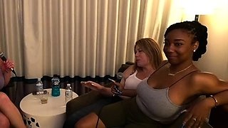 PaulRaymond blonde babe Charley plays with big boobs