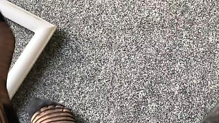 Flexible foot fetish masturbating with feet and hands