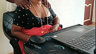 Step-stepbrother Sucked My Boobs During Online Interview