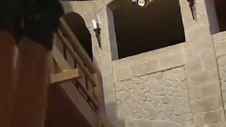 Humiliated masked man