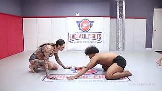 Rocky Emerson vs Jaxson Briggs - Interracial Wrestling Fight Fucked Hardcore Doggystyle Blowjob