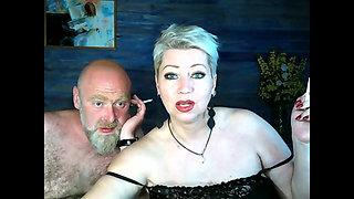 Relaxation in the countryside: writer Peter Stone is relaxed but confidently having sex with his camgirl-wife .!. )))
