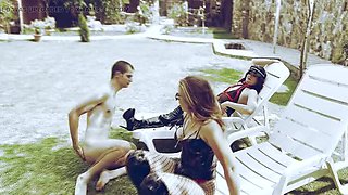 Mistress Zeida Farting in Slave's Mouth Outdoor BDSM Humiliation