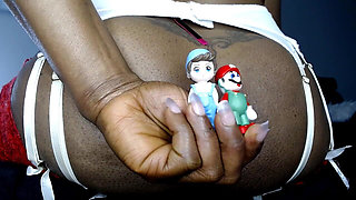 Tinnies Eat Double Penetration: Oily Anal.