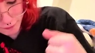Redhead Dino Nuggiess Blowjob With Deepthroat POV