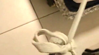 Giving My Pregnant Bitch a Piss After the Gym