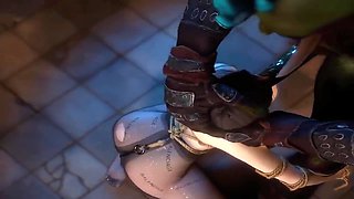 3d Bbw Asian Milf Got Her Pussy Fucked So Hard By Huge Monster Dick