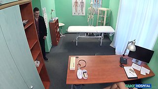 Omg this nurse is so fucking nasty she uses a dating app - faux clinic