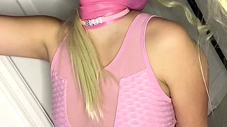 Sandra De Marco blonde glory hole job satisfying action