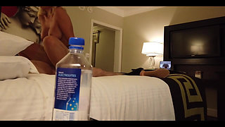 Stupid Water Bottle! Madelyn Monroe Fucks Stranger in Vegas